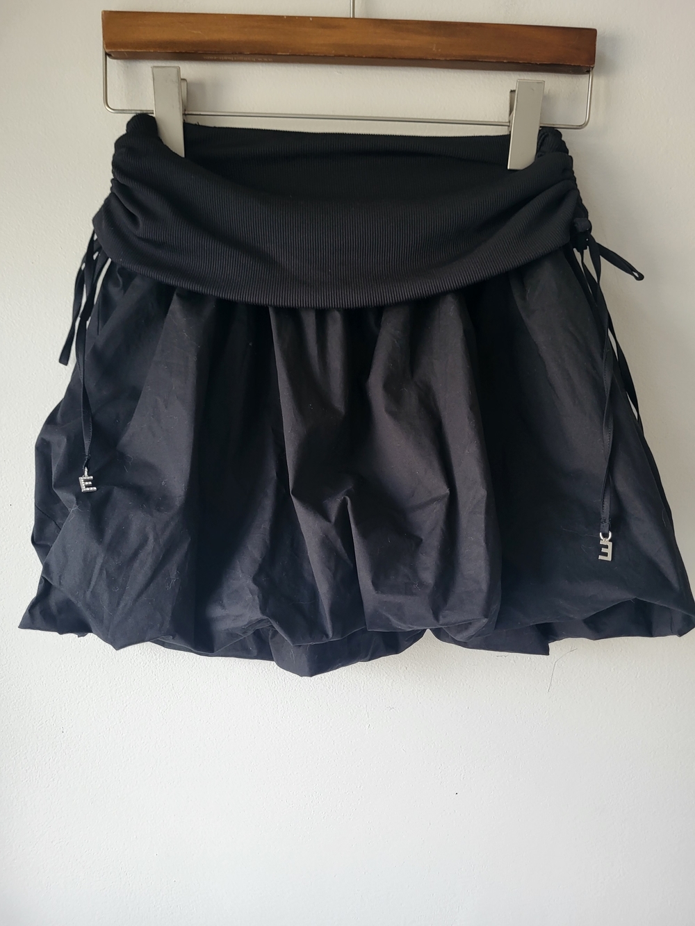 bebe Black Bubble Whimsigoth Boho Chic Feminine Festival Skort